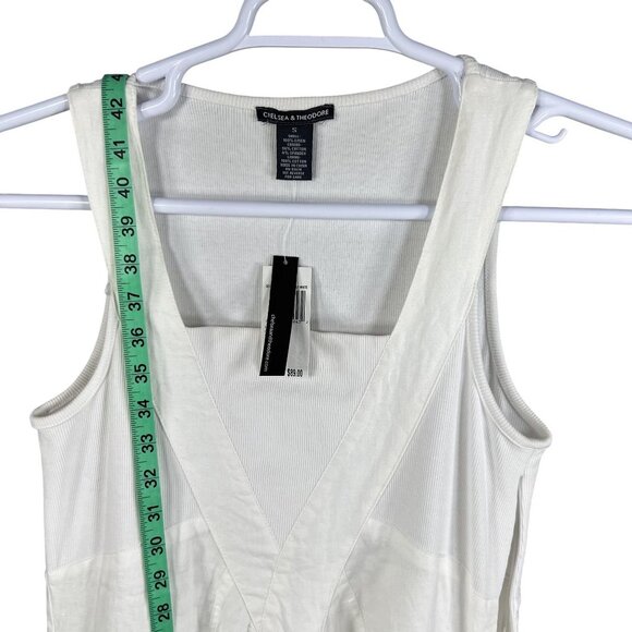 NWT Chelsea & Theodore Womens S Linen Babydoll Dress Sleeveless Pockets Beachy - Picture 12 of 16